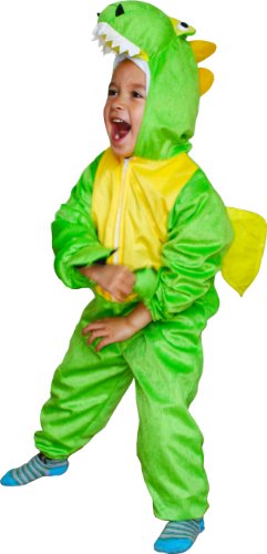 Fun Play Costume dei Bambini Vestito Operato Dinosauro Costume Animale Onesies per 5-7 Anni (122 cm)