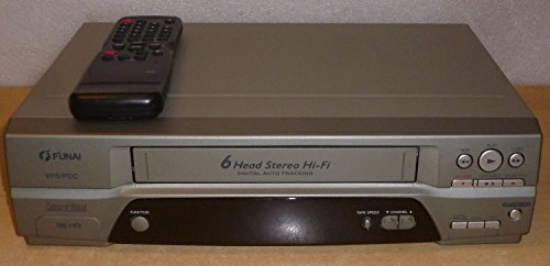 Funai 19A-624 - Videoregistratore VHS a 6 teste, stereo HiFi