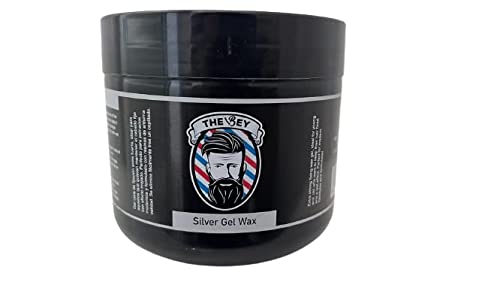 Gel Wax The Bey - Fissante extra forte con effetto bagnato, senza residui, 500 ml (Silver)