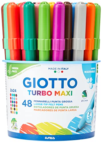 Giotto Pennarelli Turbo Maxi 48 Pezzi In 24 Colori