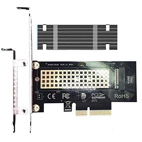 glotrends M.2 PCIe Adattatore con dissipatore di calore per M.2 SSD...