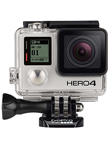 GoPro CHDHX-401-DE HERO4 Black Edition Adventure Videocamera 12 MP, 4K 30 fps, 1080p 120 fps, Wi-Fi, Bluetooth, Versione in Inglese Tedesco