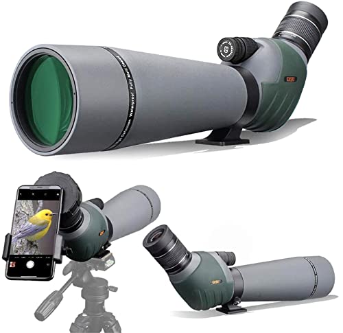 Gosky ED Cannocchiale 20-60x 80mm con adattatore per smartphone, cannocchiali a bassissima dispersione, perfetti per il birdwatching, il tiro al bersaglio, la caccia, la fauna selvatica