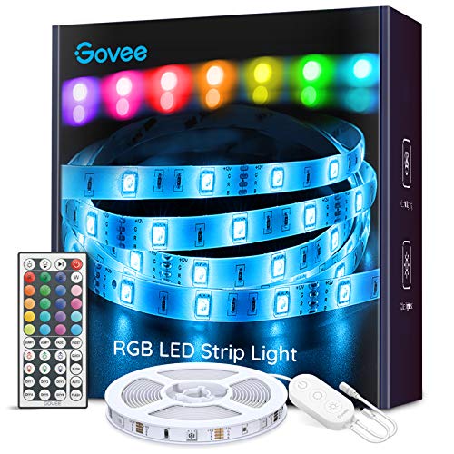 Govee LED Striscia, 5m RGB con 44 Tasti Telecomando IR, 20 Colori 6...