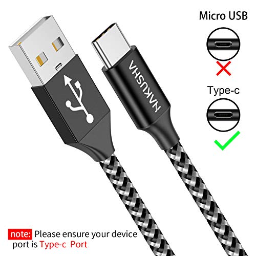 HAKUSHA Cavo USB C, [1M] Cavo USB Tipo C Nylon Ricarica Rapida per ...