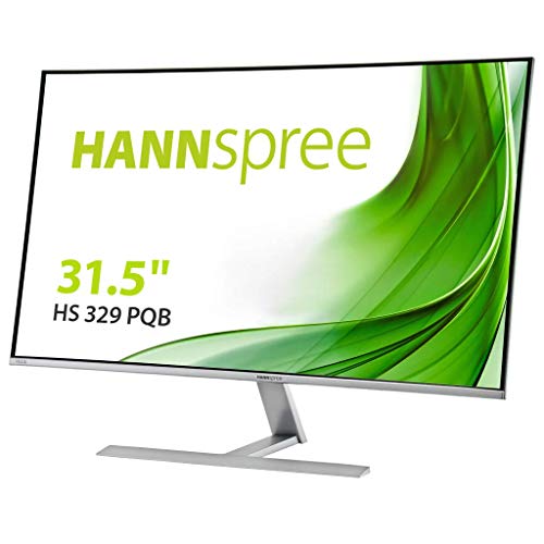 HANNspree HS329PQB - Monitor da tavolo antiriflesso da 2560 x 1440, 32 pollici, con connessione HDMI e porta display, colore: Nero