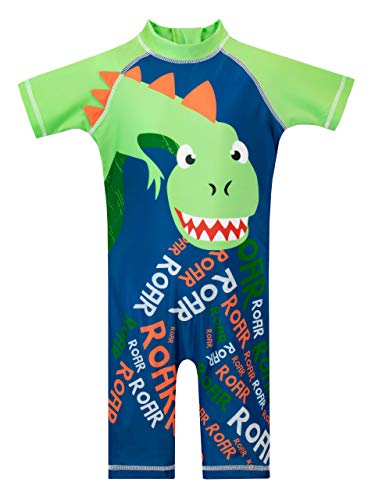 Harry Bear Costume da Bagno per Bambino Dinosauro Blu 2-3 Anni