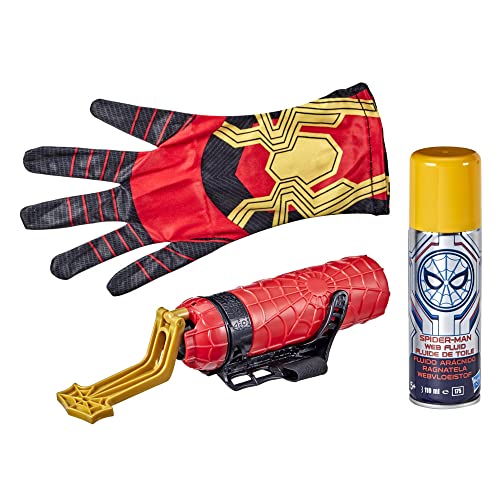 Hasbro Marvel Spider-Man, Guanto lancia ragnatele, giocattolo per gioco di ruolo, con fluido ragnatela, lancia ragnatele o acqua, per bambini dai 5 anni in su