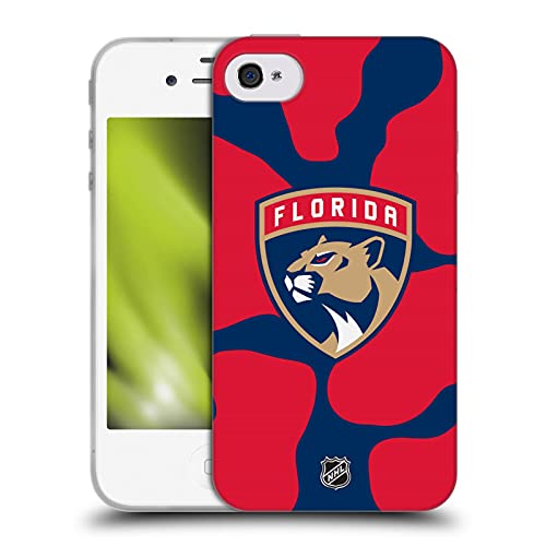 Head Case Designs Licenza Ufficiale NHL Modello di Mucca Florida Panthers Cover in Morbido Gel Compatibile con Apple iPhone 4   iPhone 4S