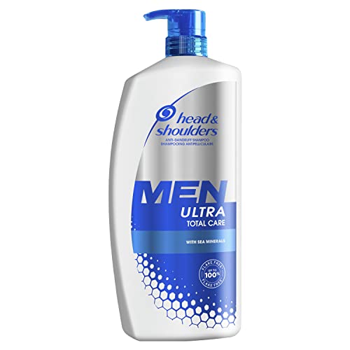 Head & Shoulders Shampoo Capelli antiforfora, Men Ultra Total Care con Minerali Marini, per Capelli Grassi, 900 ml Confezione Grande