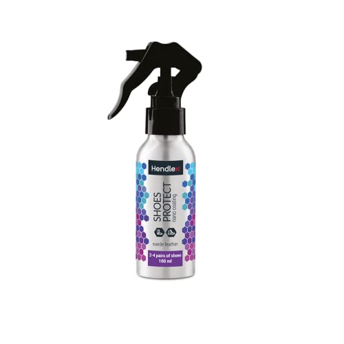 Hendlex NANO Spray Impermeabilizzante Scarpe | Impermeabilizzante Scarpe Scamosciate 100 ml (1. Spray protettivo per pelle scamosciata)