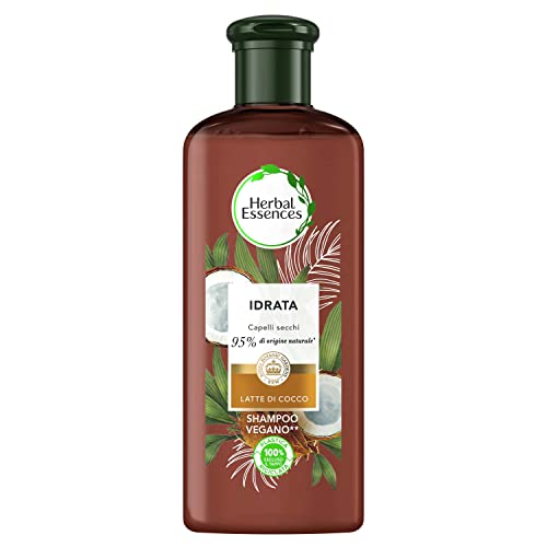 Herbal Essences Shampoo Latte di Cocco, Idrata i capelli secchi, in Collaborazione con i Giardini Botanici Reali di Kew - 250 ml