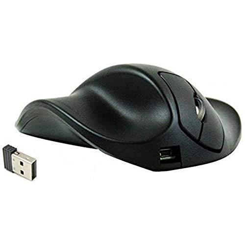 Hippus HandShoe Mouse - Mouse ergonomico wireless Medio, per mancini, wireless