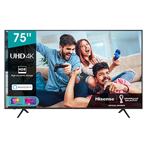 Hisense 75AE7010F, Smart TV LED Ultra HD 4K 75 , HDR 10+, Dolby DTS,con Alexa integrata, Tuner DVB-T2 S2 HEVC Main10 [Esclusiva Amazon - 2020]