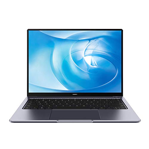 HUAWEI MateBook 14 Laptop, Ultrabook DisplayFullView 2K, Intel i5-10210U, 8GB RAM, SSD da 512GB, lettore impronte digitali, Huawei Share, Windows 10 Home, Space Gray, Layout Italiano