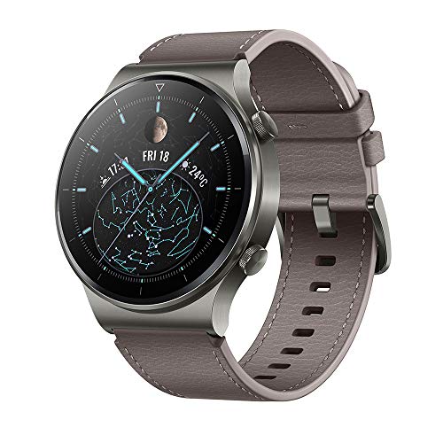 HUAWEI WATCH GT 2 Pro Smartwatch, Touchscreen 1.39 pollici AMOLED HD, 2 settimane di utilizzo con una ricarica, GPS e GLONASS, SpO2, 100+ Modalità di allenamento, Chiamate Bluetooth, Gray