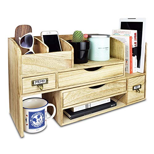 Ikee design regolabile in legno da scrivania per l  ufficio, ripiano rack