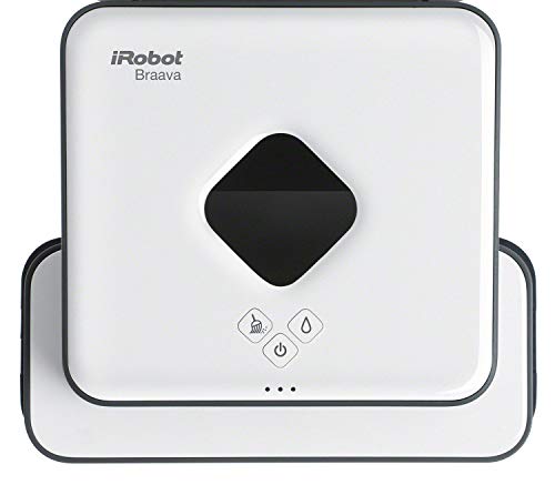 iRobot Braava 390T 39004T Lavapavimenti 2 in 1, silenzioso, 10Decibel, Velocità ,Bianco