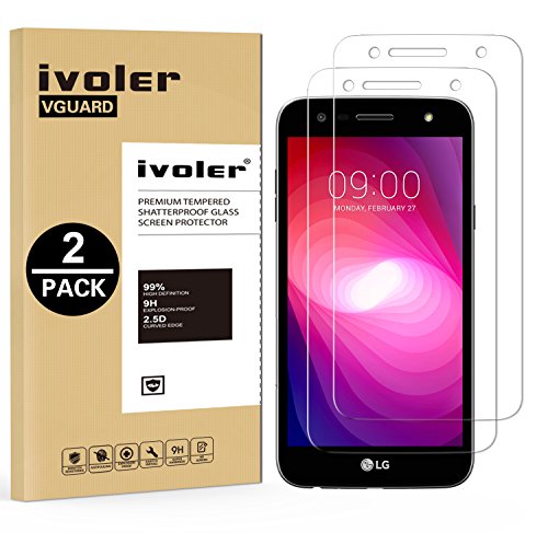 iVoler [2 Pack] Pellicola Vetro Temperato per LG X Power 2, Pellicola Protettiva, Protezione per Schermo