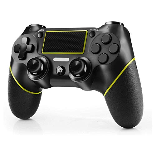 JAMSWALL Controller Compatible per PS4, Controller Wireless Gaming per PS4 Dual Vibration Turbo Gamepad Joystick per PlayStation-4 Pro Slim PC Touch Panel Game Controller
