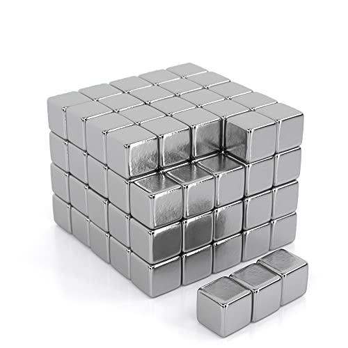 JAWA Magnetic Cube 5mm - 100 Magneti al Neodimio Extra Forte - Anti Stress Cube Magnet Game - Premium Magnetic Cube - Whiteboard and Fridge Magnets - Cube magnetico fino a 2kg