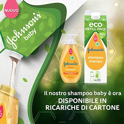JOHNSON’S Baby Shampoo, Ricarica Ecologica di Cartone, per Bambin...