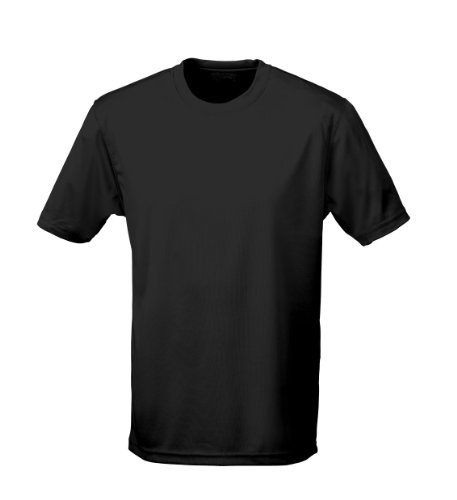Just Cool - T-shirt traspirante e antisudore Black XXXXXL...