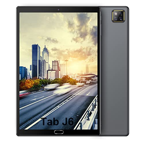 JUSYEA Tablet 10.1 Pollici Android 10.0 - RAM 4GB | Rom 64GB - WiFi -Octa Core (Certificazione Google GMS) Tablets - 6000mAh Batteria - Custodia di Alta qualità(Grigio)