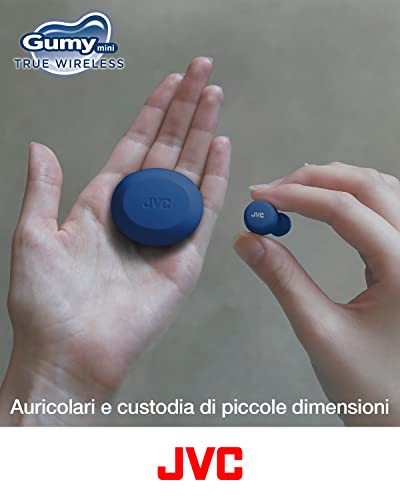 JVC Cuffie Bluetooth Gumy Mini, Auricolari Bluetooth piccoli, legge...