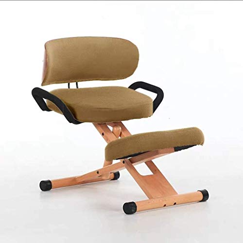 JYHW Sedia ergonomica scrivania Sedia Schiena Dritta Home Office Chair ispessite Bench Altezza di Lavoro Regolabile può Migliorare la Postura (Color : A)
