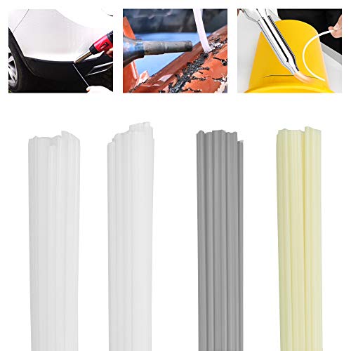 KBNIAN 50 pezzi di fili di saldatura ABS PVC PE PP – Bastoncini di saldatura in plastica, 4 colori, per la riparazione del sudore (lunghezza 200 mm)