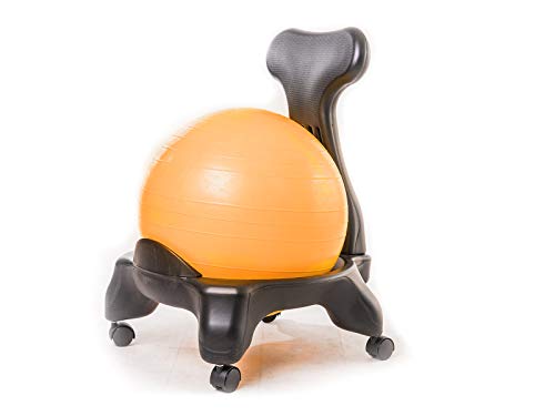 Kikka Active Chair Arancione - Sedia ergonomica con Pallone Gonfiabile