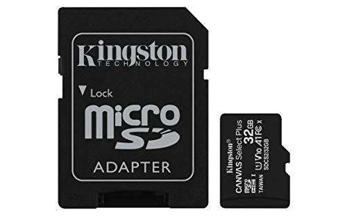 Kingston Canvas Select Plus SDCS2 32GB Scheda microSD Classe 10 con Adattatore SD Incluso, 32 GB