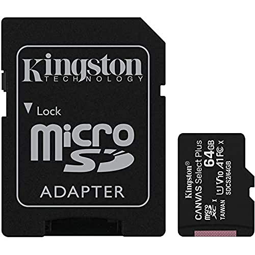 Kingston Canvas Select Plus SDCS2 64GB Scheda microSD Classe 10 con...