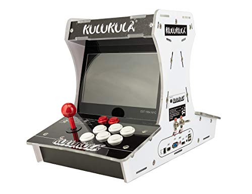 Kulukula Arcade Machine 10.1 pollici Pandora Box Arcade Retro Game per la casa, 2 schermi faccia a faccia Videogiochi macchina con 3399 giochi in 2 (nero)