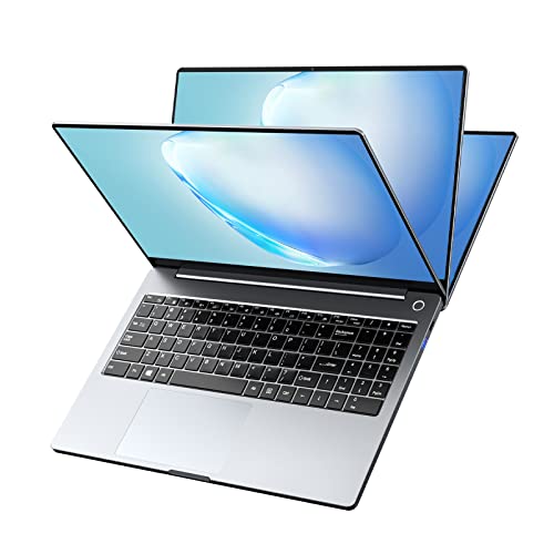 KUU Notebook 15,6 pollici, AMD Ryzen 7 5800H 16GB RAM 512GB SSD Windows 11 Laptop in metallo, con Dual Type-C, sblocco impronte digitali, tastiera retroilluminata ultrasottile notebook
