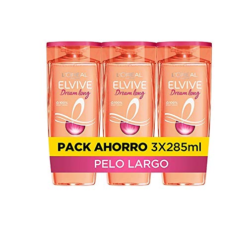 L Oreal Paris Elvive- Dream Long Shampoo 285 ml (Paquete de 3)...