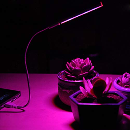 Lampada a LED per coltivare piante, portatile, 14 LED, USB, per coltivare piante vegetali in vaso, idroponica, luce di riempimento per piante serre, giardino idroponiche, piante acquatiche, tipo 1