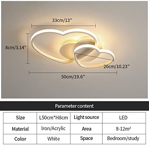 Lampada Da Soffitto A LED Dimmerabile 40W, Design Moderno A Forma D...