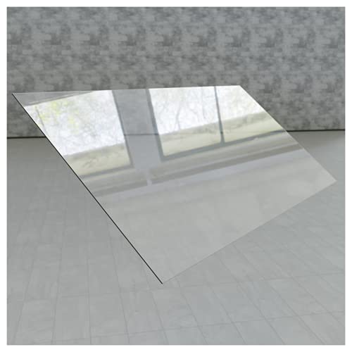 Lastra in plastica PET simile al plexiglas vetro acrilico – trasparente – Piastra di taglio 2000 x 1000 con pellicola protettiva (2000 x 1000 x 1 mm)