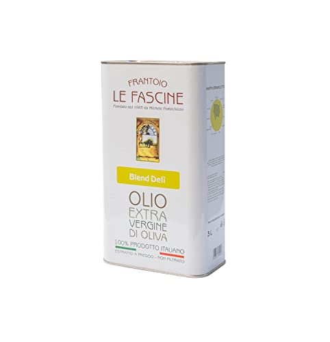 Le Fascine  Blend Delì  - Olio Extravergine Di Oliva 100 % Italiano Estratto A Freddo 100% Prodotto Da Olive Provenzali Ogliarola e Leccino (Latta da 3 Litri)