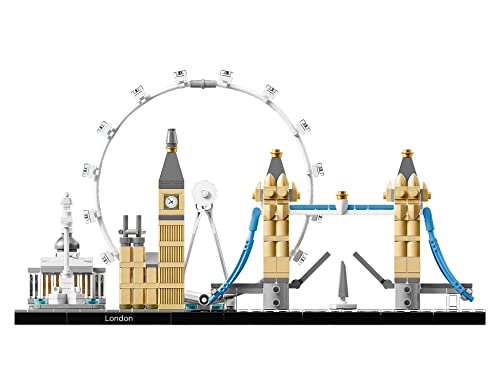 LEGO 21034 Architecture Londra, con London Eye, Big Ben e Tower Bri...