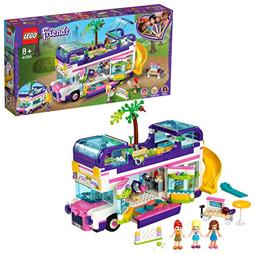 LEGO Friends Il Bus dell Amicizia con Piscina e Scivolo, Playset co...
