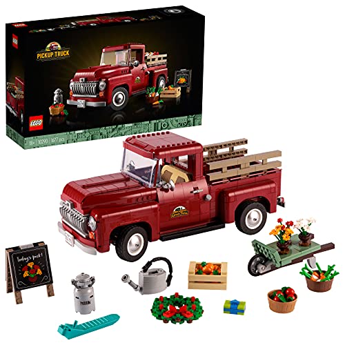 LEGO Icons Pickup, Camioncino in Mattoncini da Costruzione per Adulti, Modellino da Collezione, Idee Regalo, Hobby Creativi, 10290