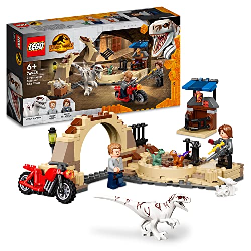 LEGO Jurassic World Atrociraptor: Inseguimento sulla Moto, Include ...