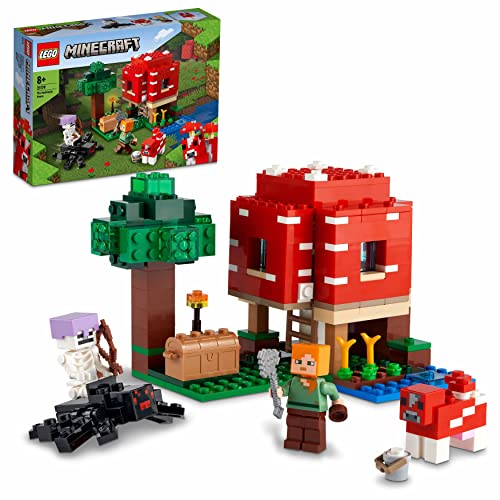LEGO Minecraft La Casa dei Funghi, Giocattoli per Bambini di 8+ Ann...