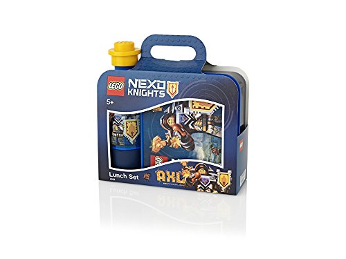 LEGO-Ninjago Set per il Pranzo al Sacco Portavivande e Bottiglia, Blu, 40591734