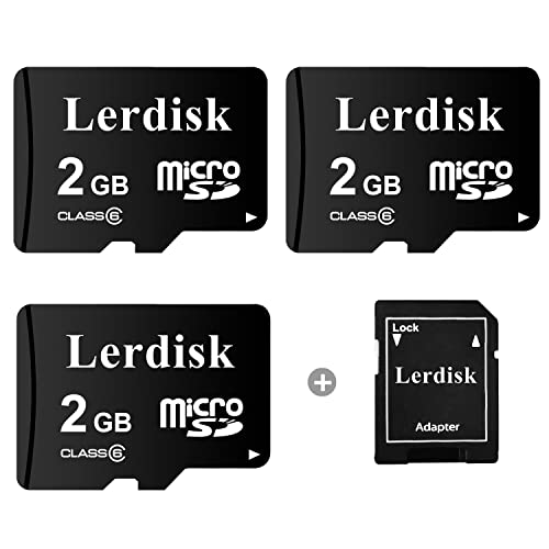 Lerdisk Fabbrica all ingrosso 3-Pack Micro SD Card Prodotto Da 3C Group Licenza Autorizzata (2GB)