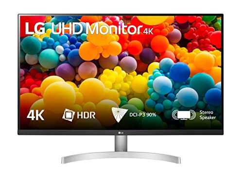LG 32UN500 Monitor PC 32  UltraHD 4K LED VA HDR 10, 3840x2160, 4ms, AMD FreeSync 60Hz, Speaker Stereo 10W, HDMI 2.0 (HDCP 2.2), Display Port 1.4, Porta AUX, Flicker Safe, Bianco