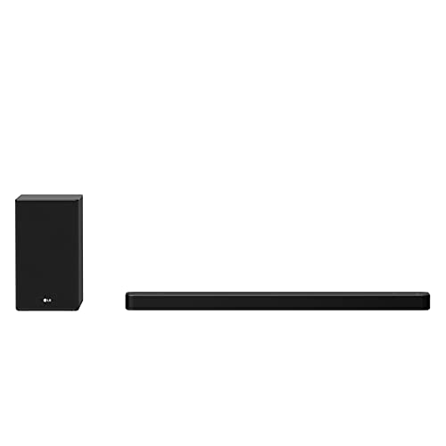 LG SP8YA Soundbar TV 440W 3.1.2 Canali Meridian con Subwoofer Wireless, Bluetooth, Tecnologia DTS:X, Dolby Atmos, Dolby Digital, Audio Alta Risoluzione, AI Sound Pro, Ingresso Ottico, USB, HDMI in out